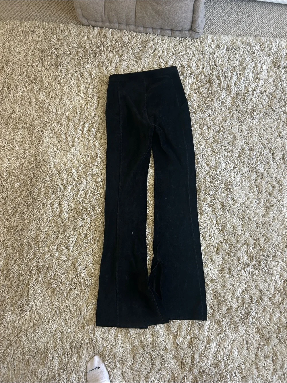 ALO Yoga Black Micro Corduory Pants